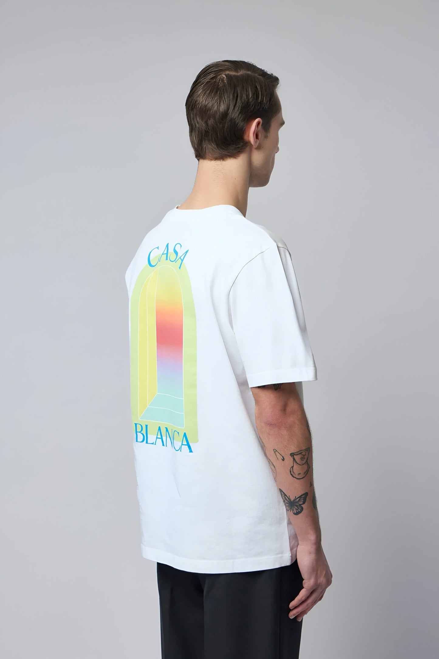 Casa Blanca L'Arche Classic Logo-Print T- Shirt — White