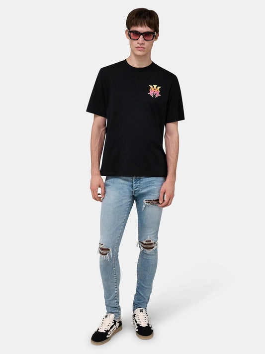 Amiri Jean MX1 Croc — INDIGO