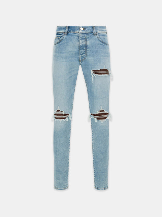 Amiri Jean MX1 Croc — INDIGO