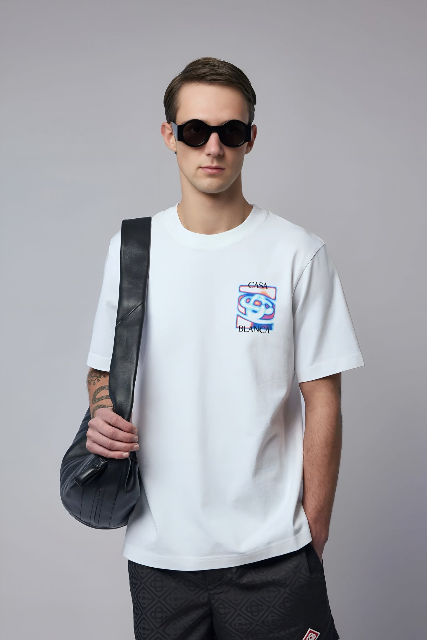 Casa Blanca Heat Map Logo T-Shirt — White