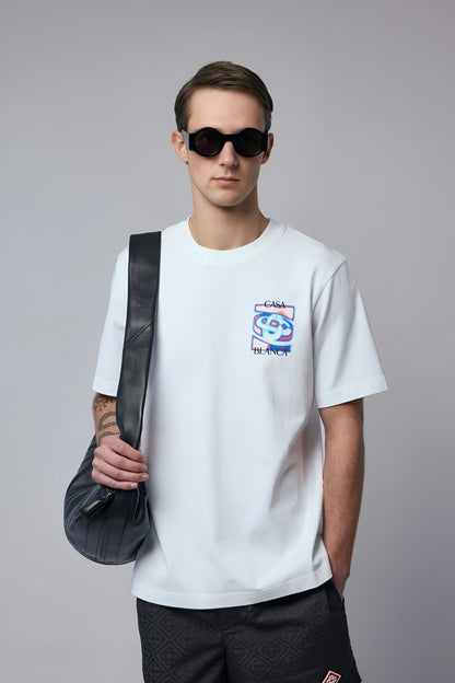 Casa Blanca Heat Map Logo T-Shirt — White