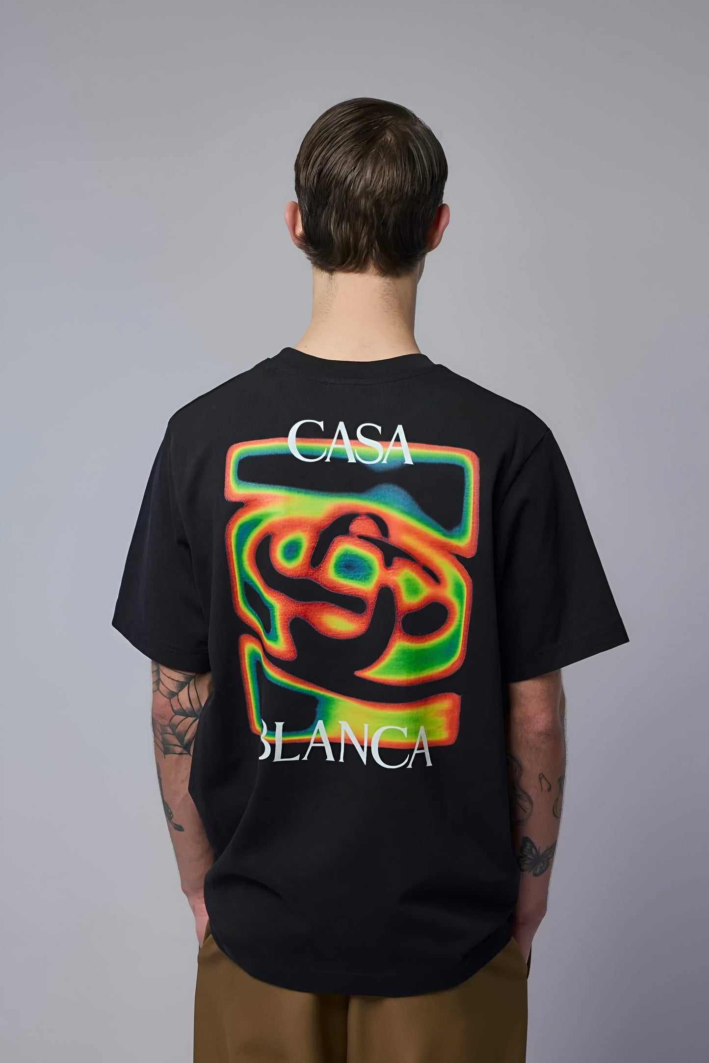 Casa Blanca Heat Map Logo T- Shirt — Black