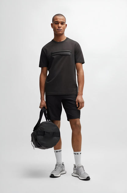 Boss Relaxed-Fit T-Shirt With Logo Detail — Dark Grey