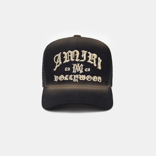 AMIRI Hollywood Trucker Cap — Black