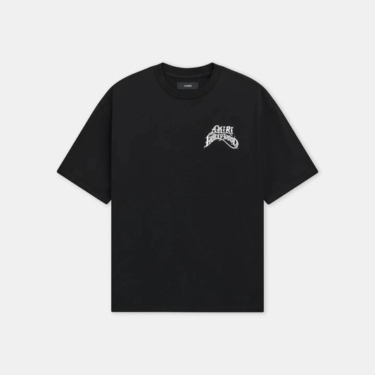 Amiri Hollywood Light  Weight T-Shirt — Black