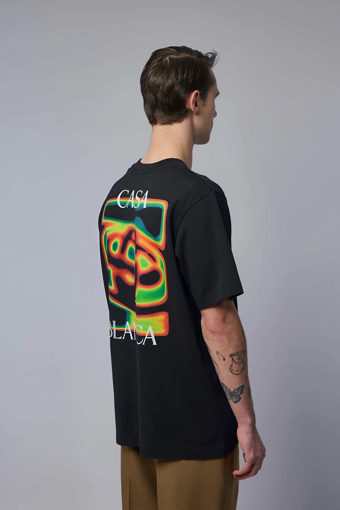 Casa Blanca Heat Map Logo T- Shirt — Black
