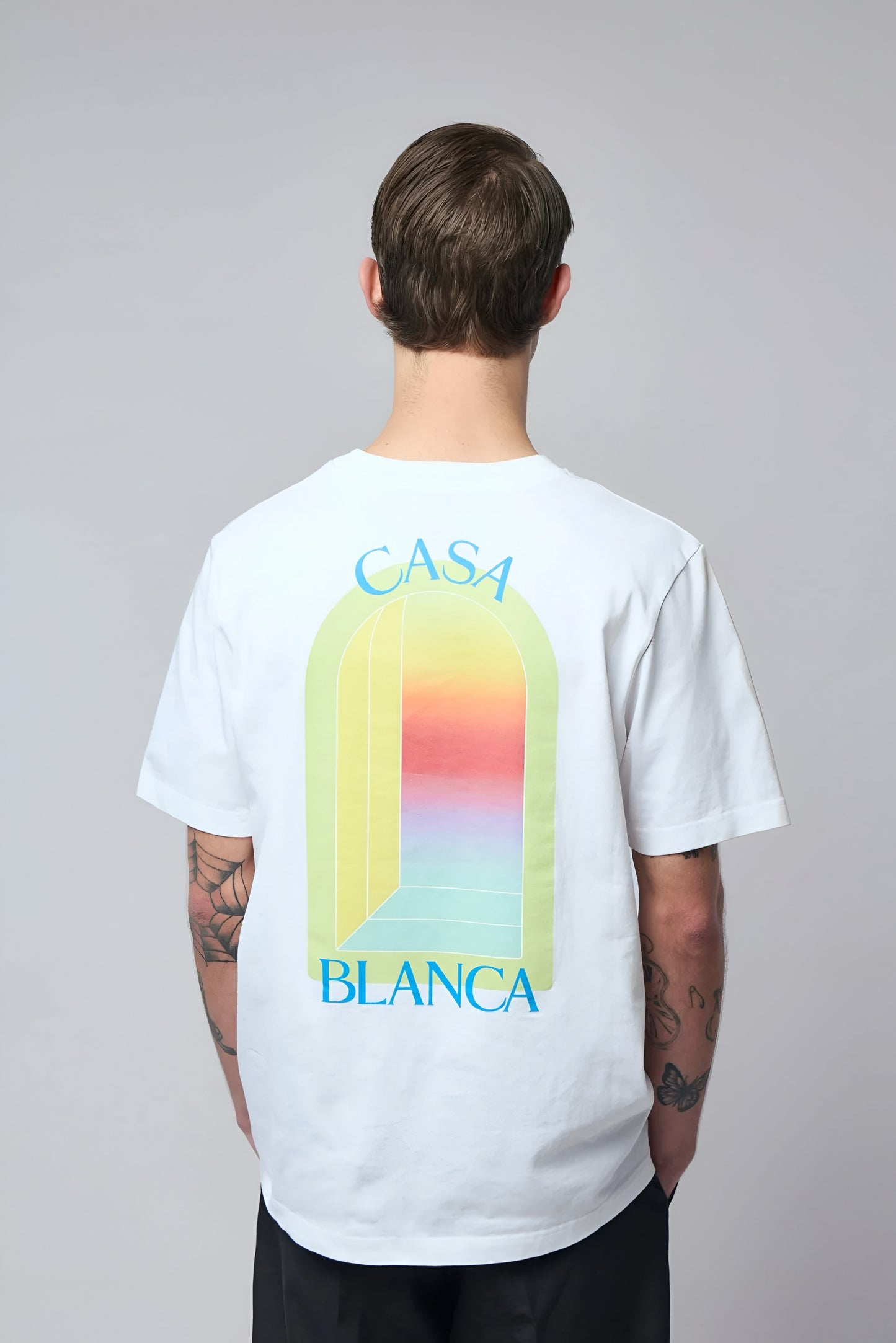 Casa Blanca L'Arche Classic Logo-Print T- Shirt — White