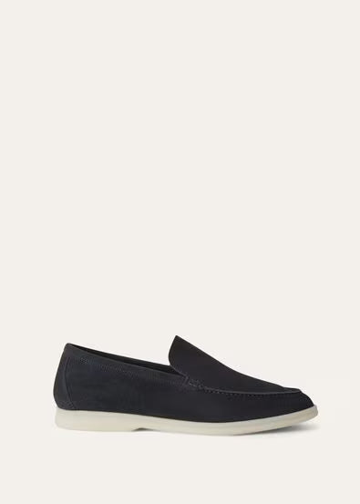 Loro Piana Summer Walk Loafer — Navy