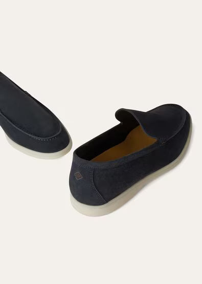 Loro Piana Summer Walk Loafer — Navy