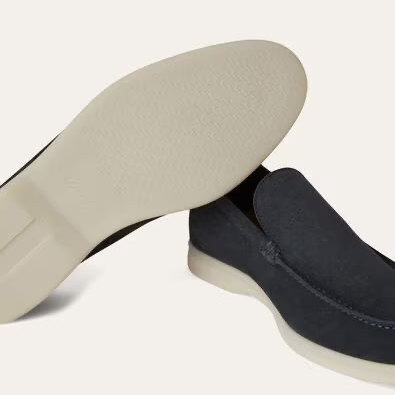Loro Piana Summer Walk Loafer — Navy