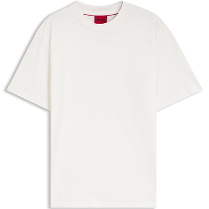 Hugo Relaxed-Fit T-Shirt With Centered Logo Detail — White