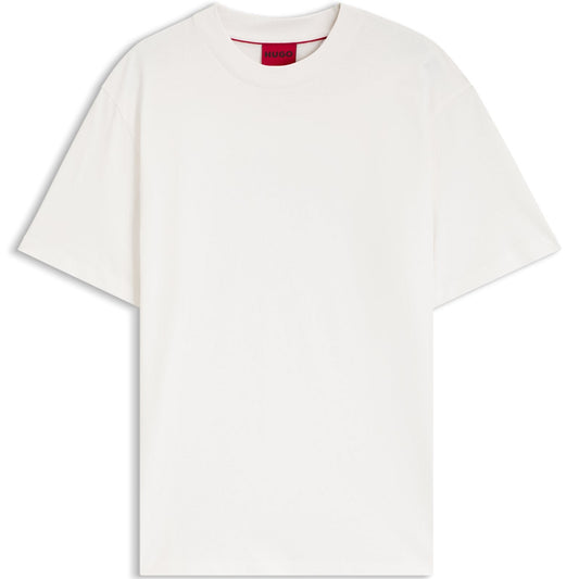 Hugo Relaxed-Fit T-Shirt With Centered Logo Detail — White
