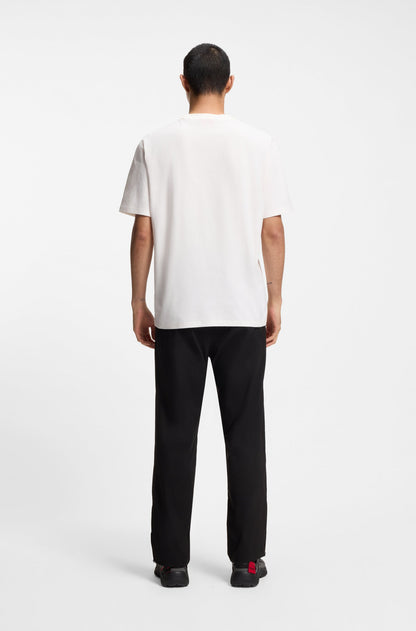 Hugo Relaxed-Fit T-Shirt With Centered Logo Detail — White
