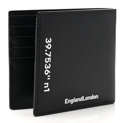 Burberry Horseferry Coordinates Print Wallet — Black