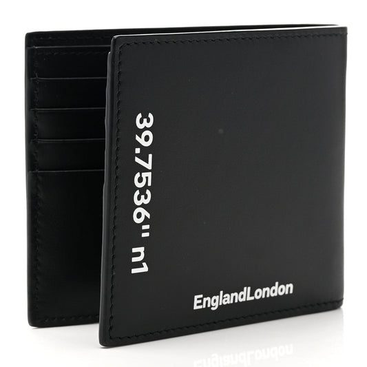 Burberry Horseferry Coordinates Print Wallet — Black