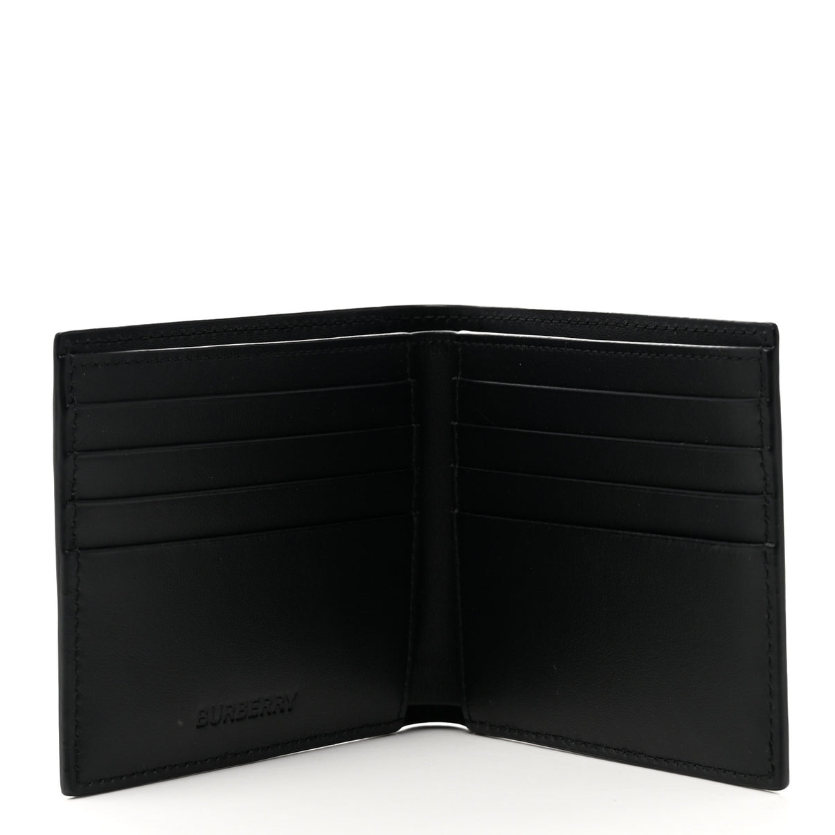 Burberry Horseferry Coordinates Print Wallet — Black