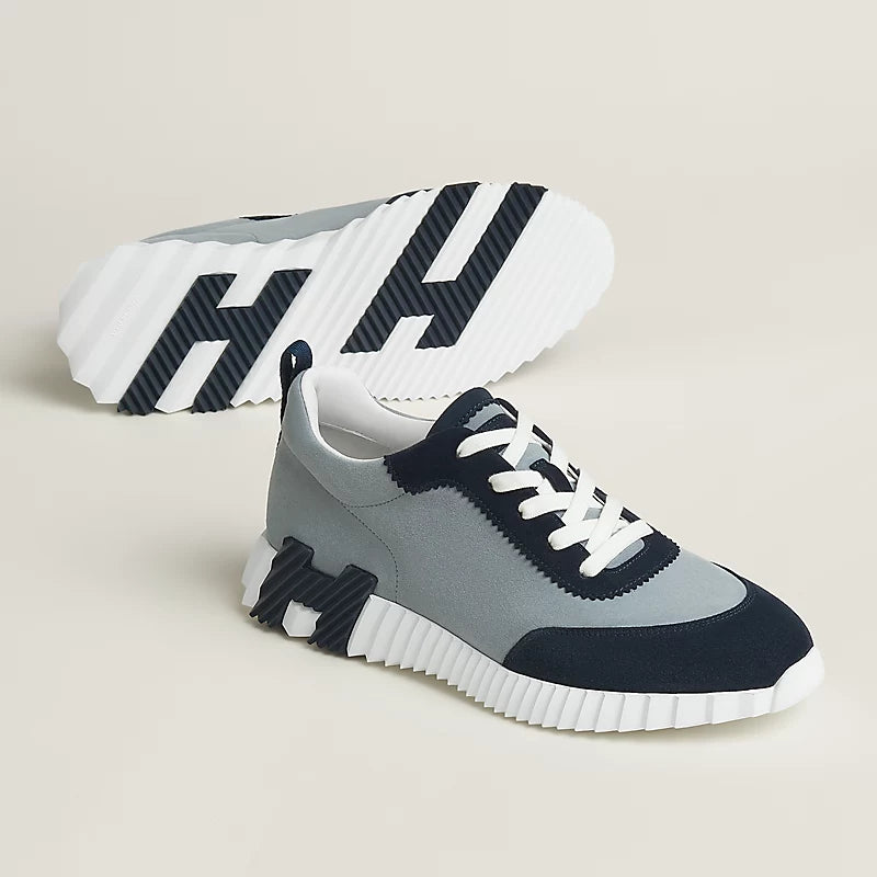 Hermès Bouncing Sneaker — Navy / White