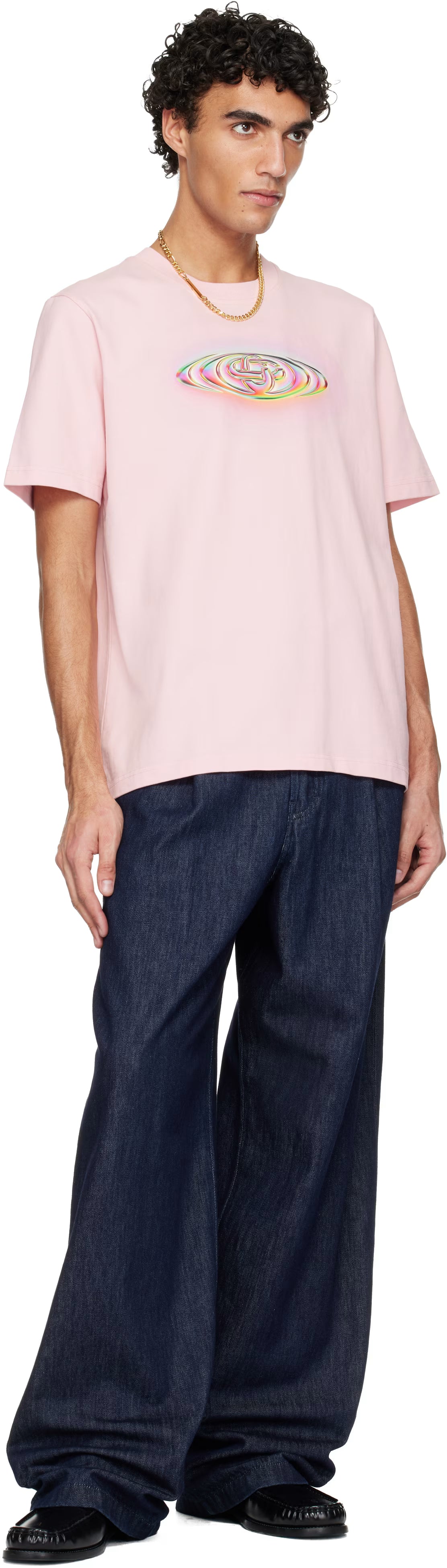 Casa Blanca Glass Logo Classic T-Shirt — Pink