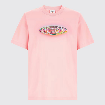 Casa Blanca Glass Logo Classic T-Shirt — Pink