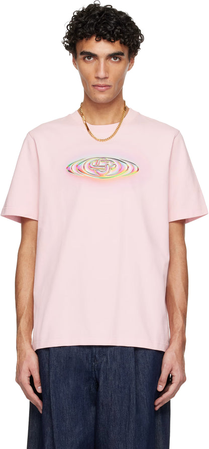 Casa Blanca Glass Logo Classic T-Shirt — Pink