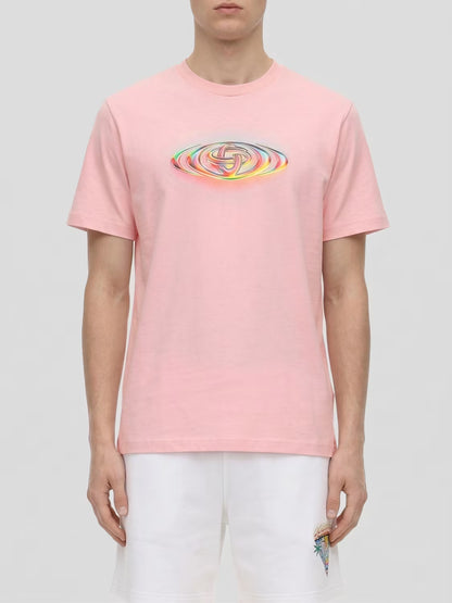 Casa Blanca Glass Logo Classic T-Shirt — Pink