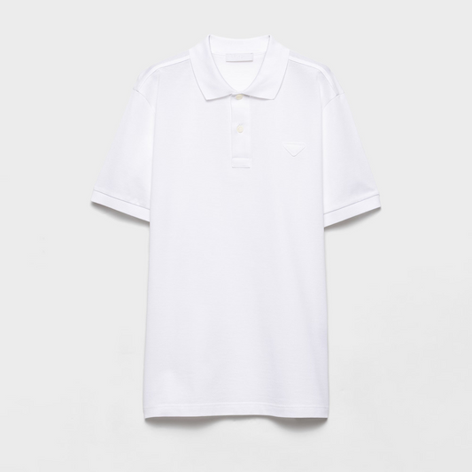Prada Piqué Polo Shirt — White