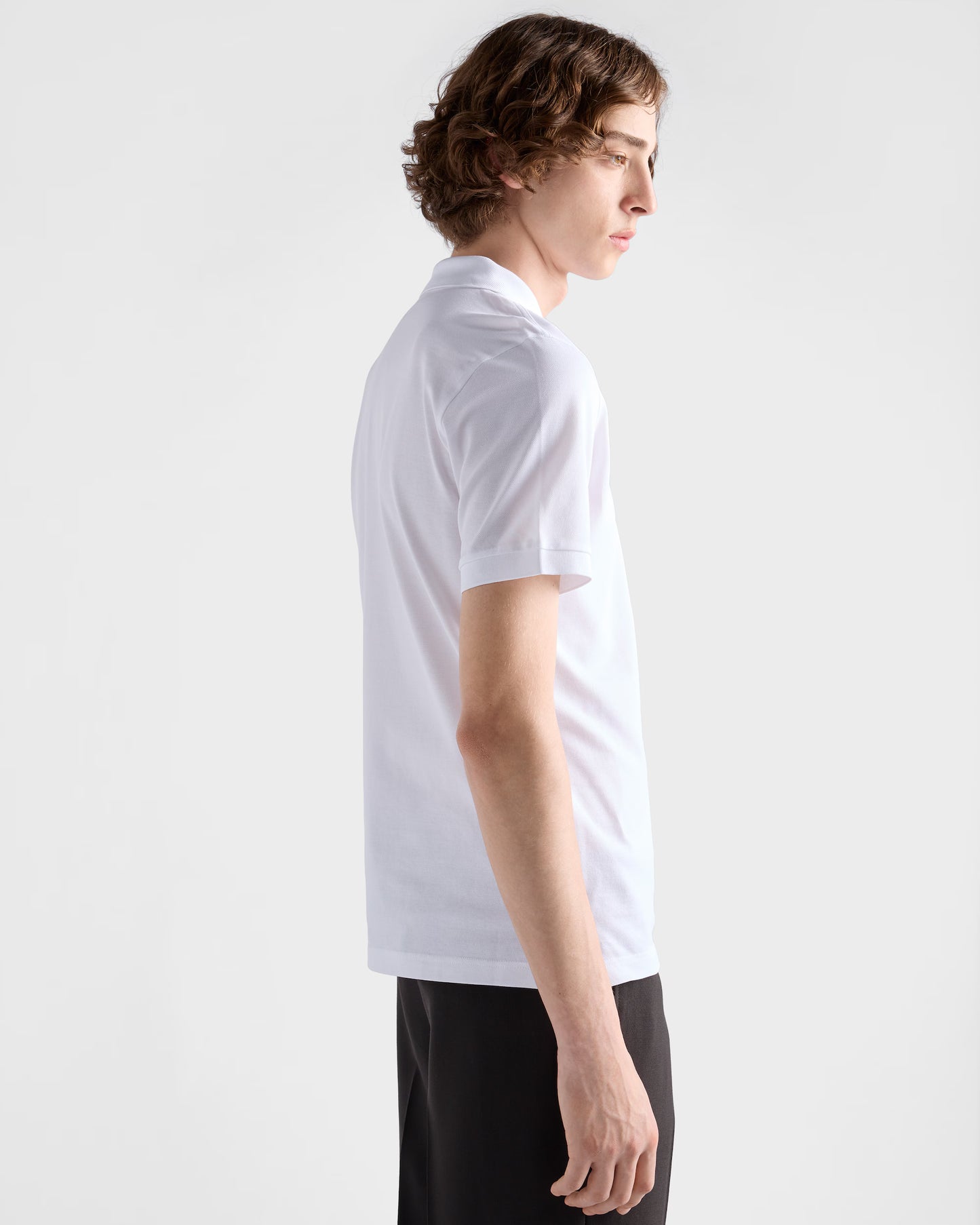 Prada Piqué Polo Shirt — White