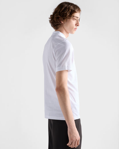 Prada Piqué Polo Shirt — White