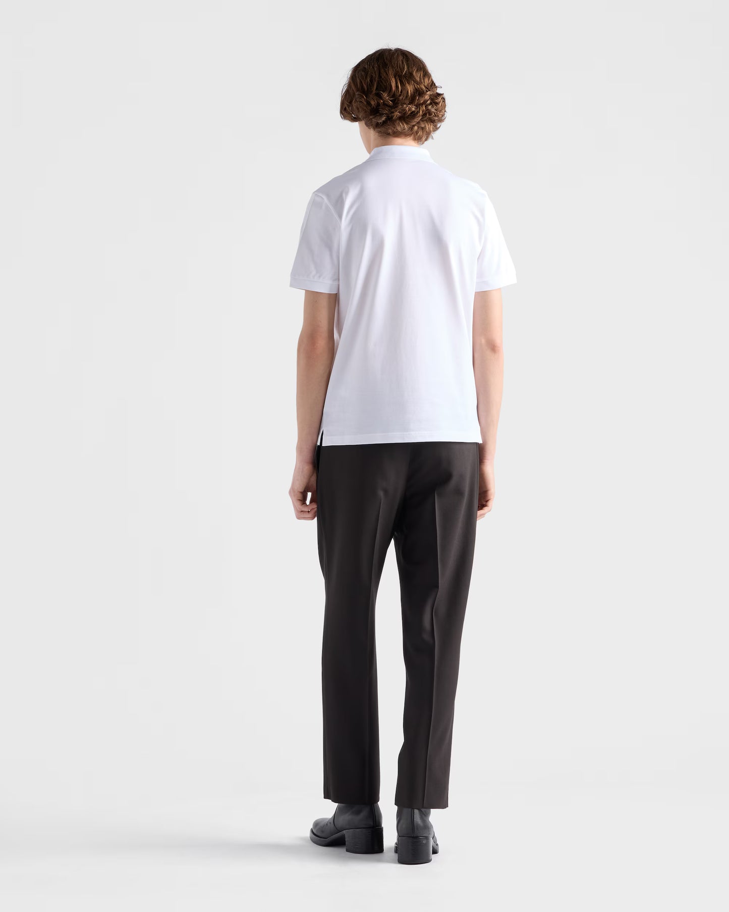 Prada Piqué Polo Shirt — White