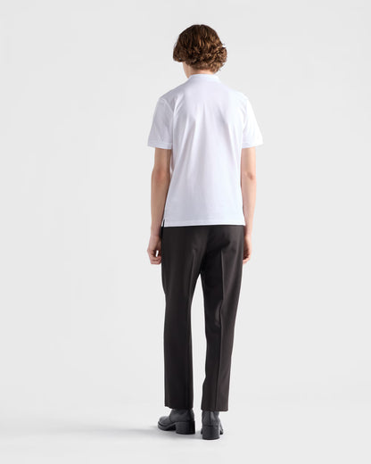Prada Piqué Polo Shirt — White