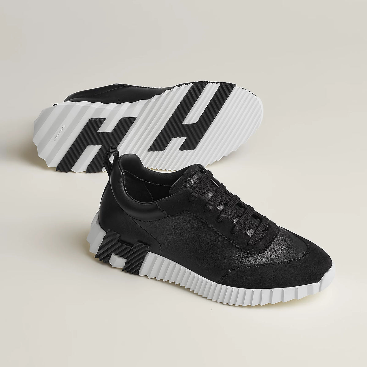 Hermès Bouncing Sneaker — Black / White