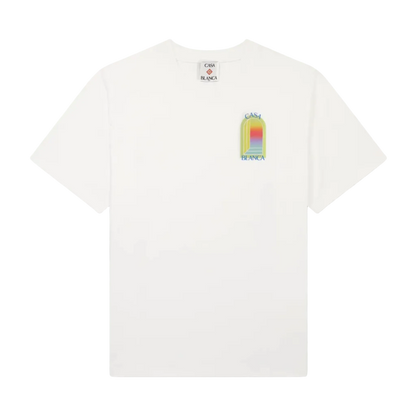 Casa Blanca L'Arche Classic Logo-Print T- Shirt — White