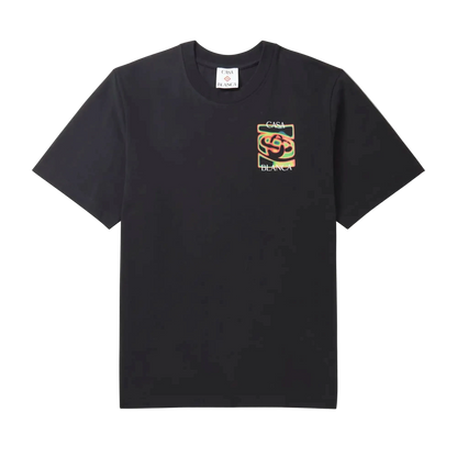 Casa Blanca Heat Map Logo T- Shirt — Black