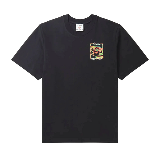 Casa Blanca Heat Map Logo T- Shirt — Black