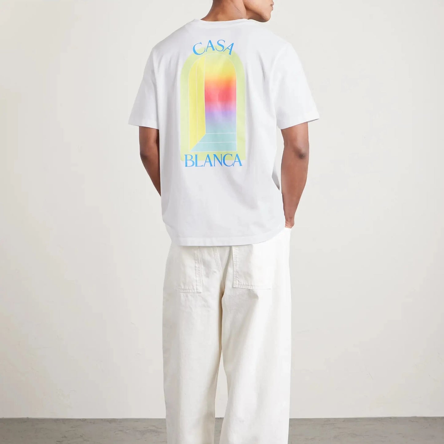 Casa Blanca L'Arche Classic Logo-Print T- Shirt — White